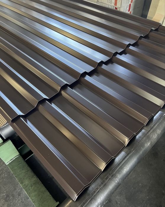Tablă Cutată RAL 8019 Maro Închis MAT 0,5mm 4m 6m Gard Fațadă Acoperiș
