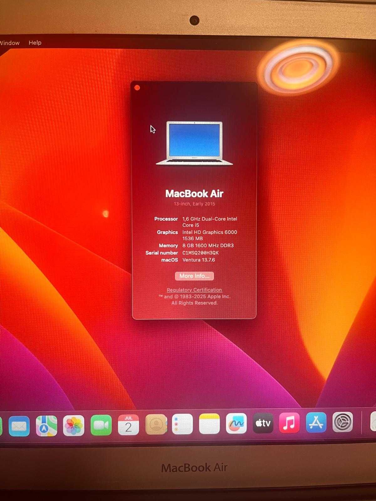 Macbook Air 13’ 2015