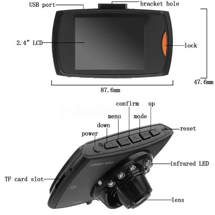 Camera de Bord DVR mini HD 1080p cu G senzor BLackBOX