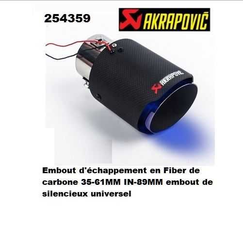 Ornament toba Akrapovic luminos - A 3189/Livrare gratuita