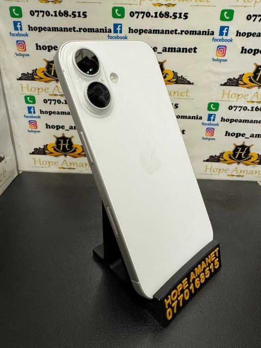 Hope Amanet P3 Iphone 16 White / 128 gb / 100% baterie