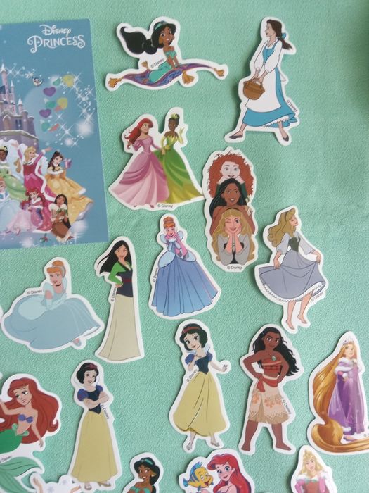 Стикери за момичета, 50 броя, Дисни принцеси