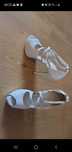 Sandale albe 36 Aliss piele naturala