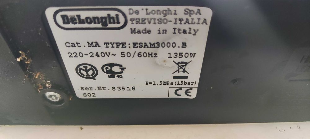 Espressor Automat DeLonghi Magnifica ESAM 3000.B Aparat Cafea Boabe