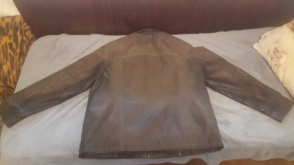 Голямо мъжко кожено яке от естествена кожа