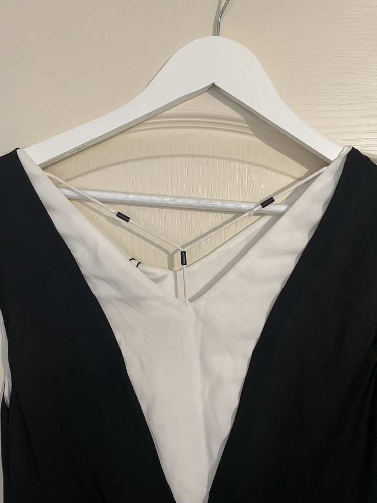 Дамска дълга черно-бяла рокля Vero Moda-L