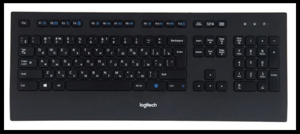 Клавиатура Logitech Corded Keyboard K280e Black USB