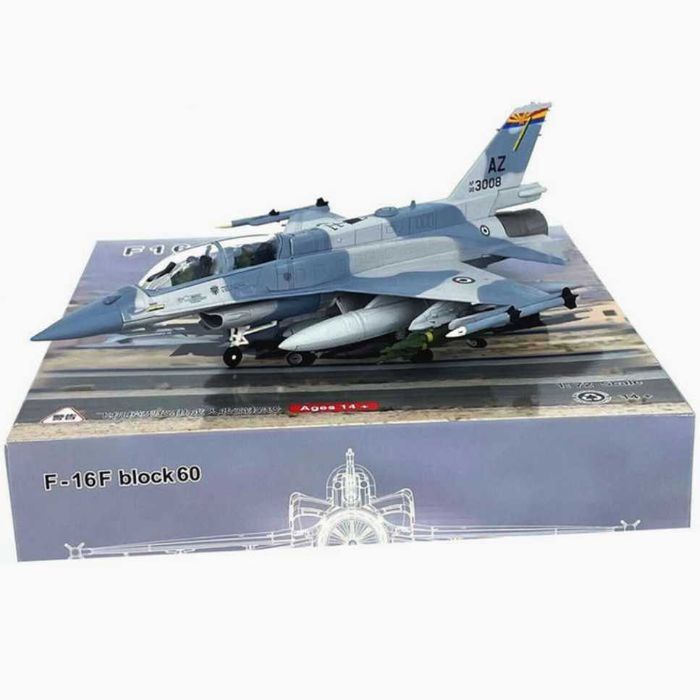 Macheta avion metalica Lockheed Martin F-16F Block 60+ scara 1:72 20cm