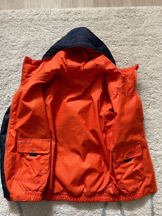 Детско непромокаемо двулицево яке за момче Quechua 7-8 год.