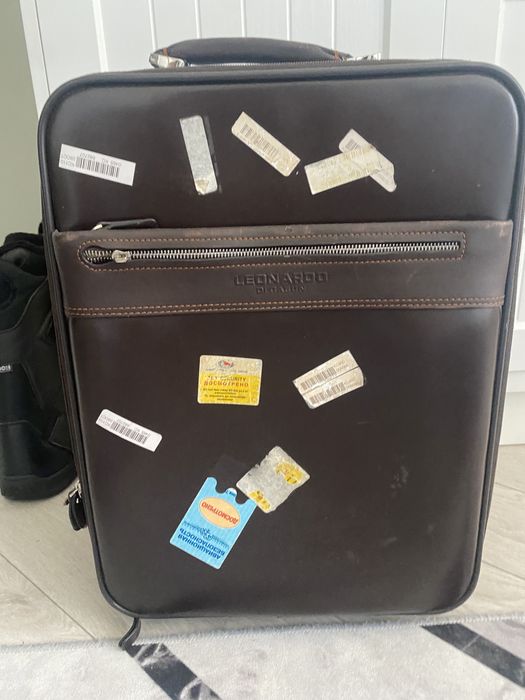Чемодан кожа! Ручная кладь
