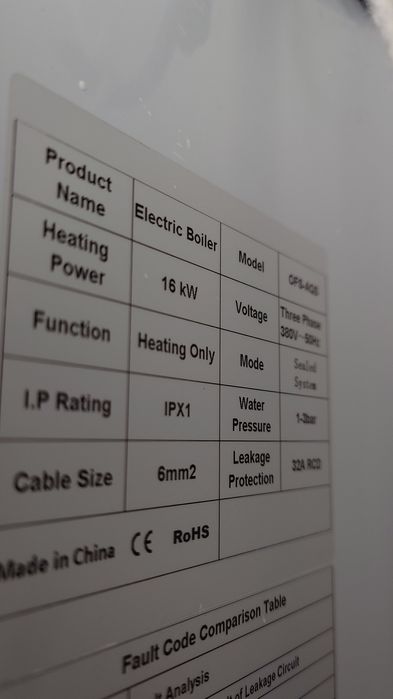 Centrala Electrica Cafos AQS 16Kw 380V