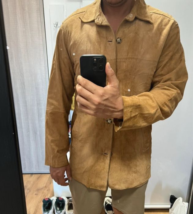 Sacou / jacheta / palton Matinique L piele suede