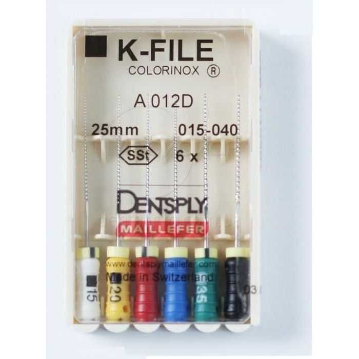 K-File Maillefer Dentsply, 6 buc/pachet