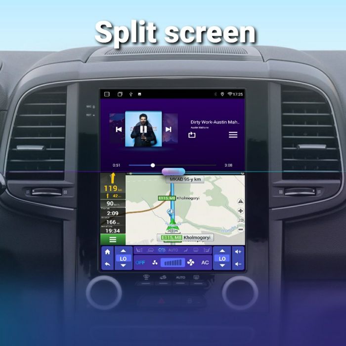 Navigație Android Tesla Renault Koleos/ Megane 4/ Talisman (2017–2020)