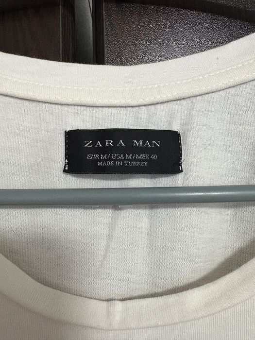 Tricou alb zara lung