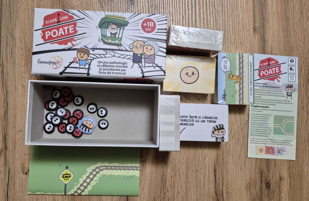 Joc de societate boardgame Scapă Cine Poate, nou, sigilat