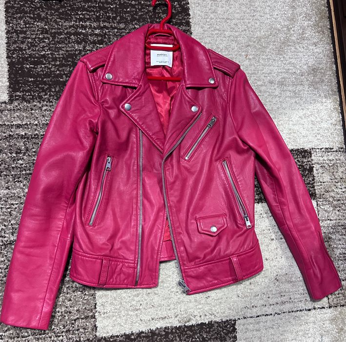 Geaca Mango din piele, S