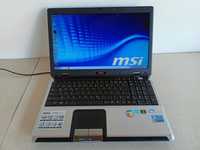 Laptop MSI CR500 display 15,6 procesor DualCore T4500 ram 4gb