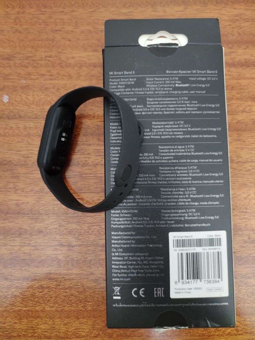 Фитнес браслет Xiaomi MI band 6