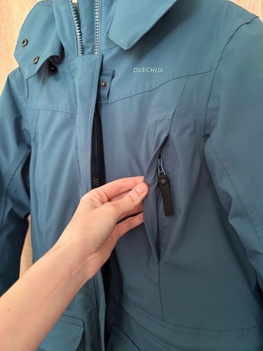 Geacă Parka Iarnă Impermeabilă Drumeție pe zăpadă SH900 -20°C Albastru