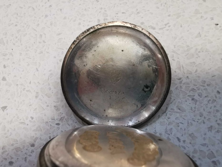 сребърна джобна омега/OMEGA/