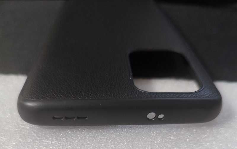 Гръб за Xiaomi Redmi Note 10S - black leather case