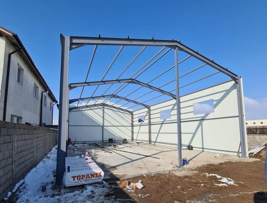 Vând structura metalică 10x30x4  din profil ipe 180 lucram fără avans