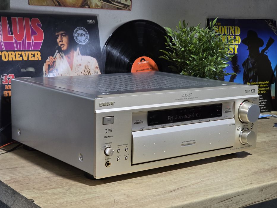 Receiver SONY str-da50 ES, amplituner 2.0 hifi, 5.1 surround, șampanie