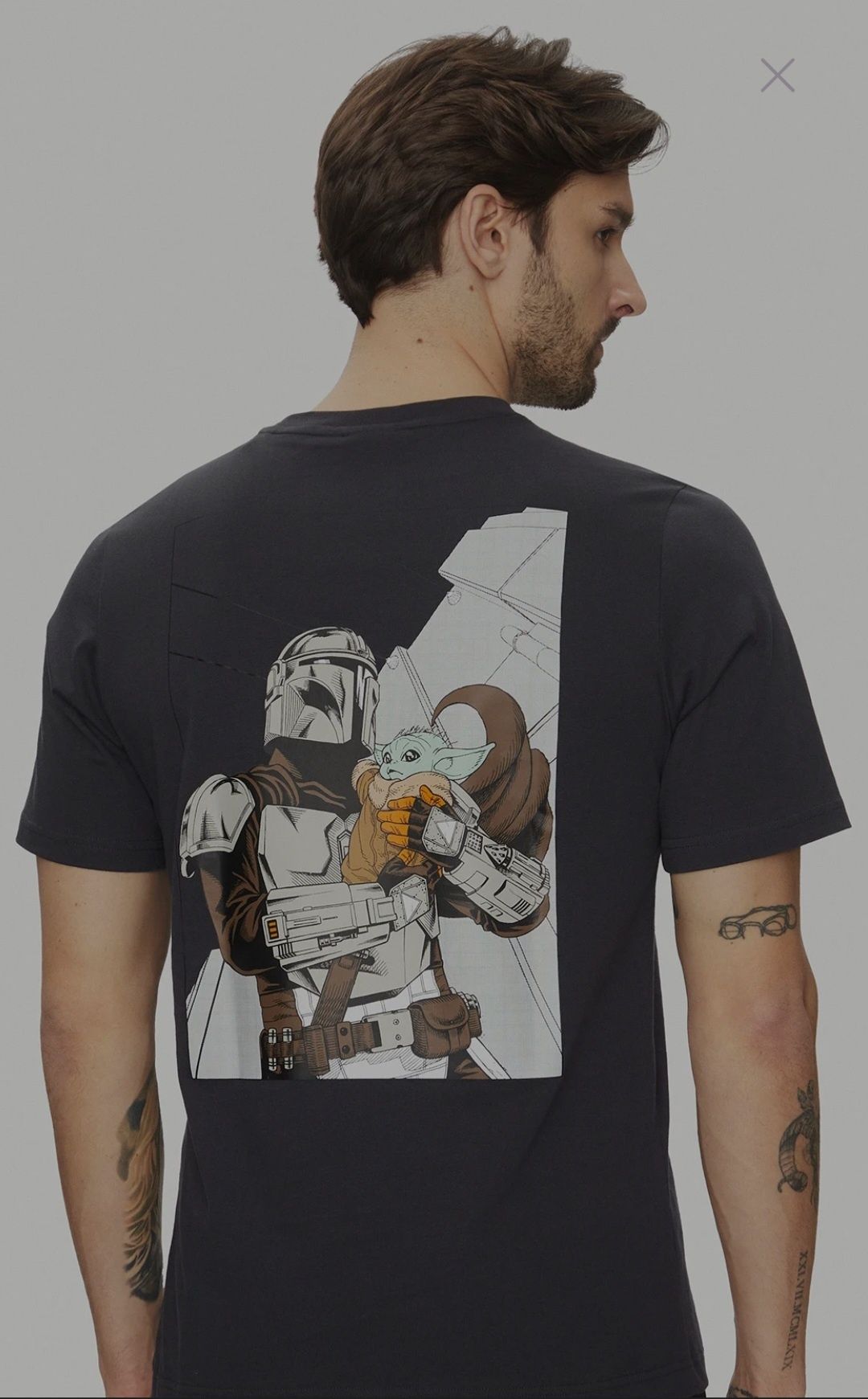 Памучна тениска adidas x Mandalorian