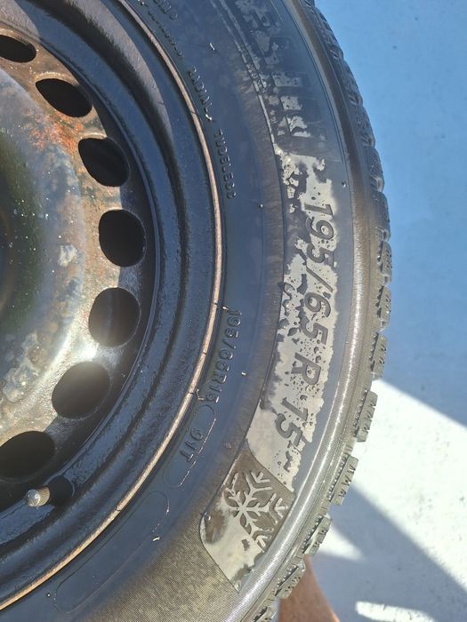 Jante skoda, wv 5x100,  196 65 R15 anvelope Michelin Alpine 6