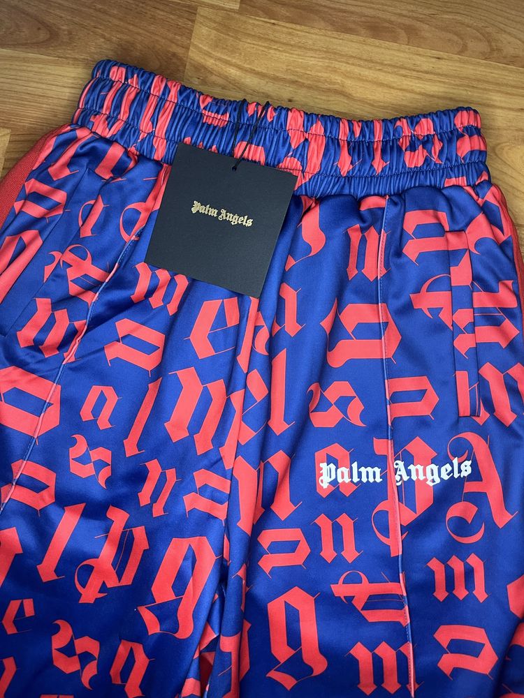 Pantaloni Palm Angels Rosu cu Albastru