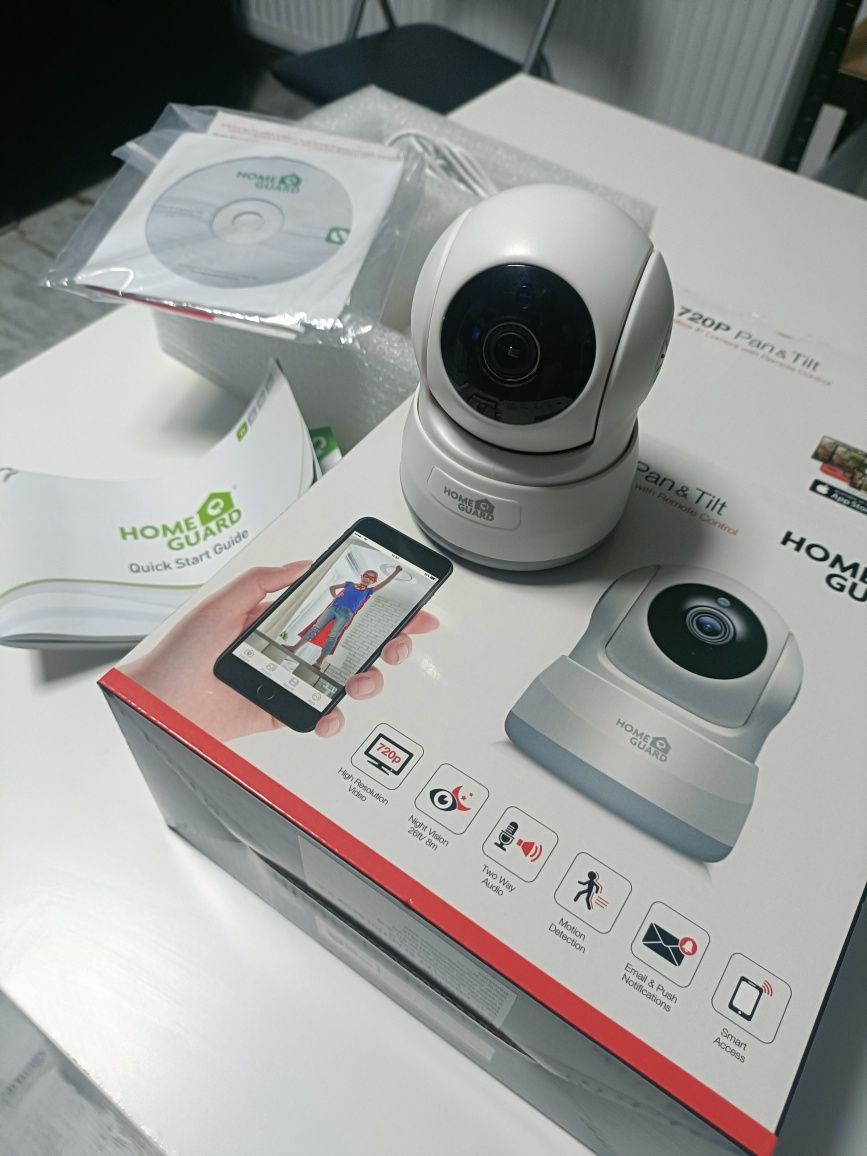 Camera IP Wireless HOMEGUARD, 720p, alb