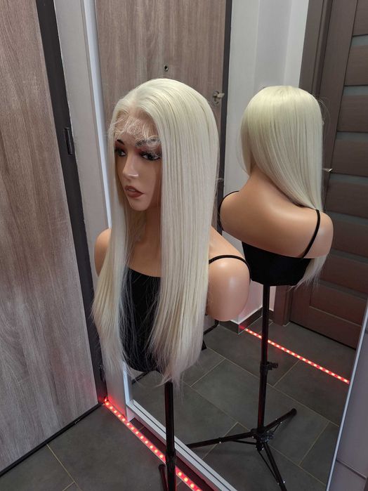 Perucă lungă blond, lace wig 13156