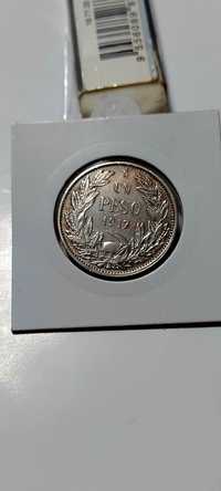 Monedă argint Chile