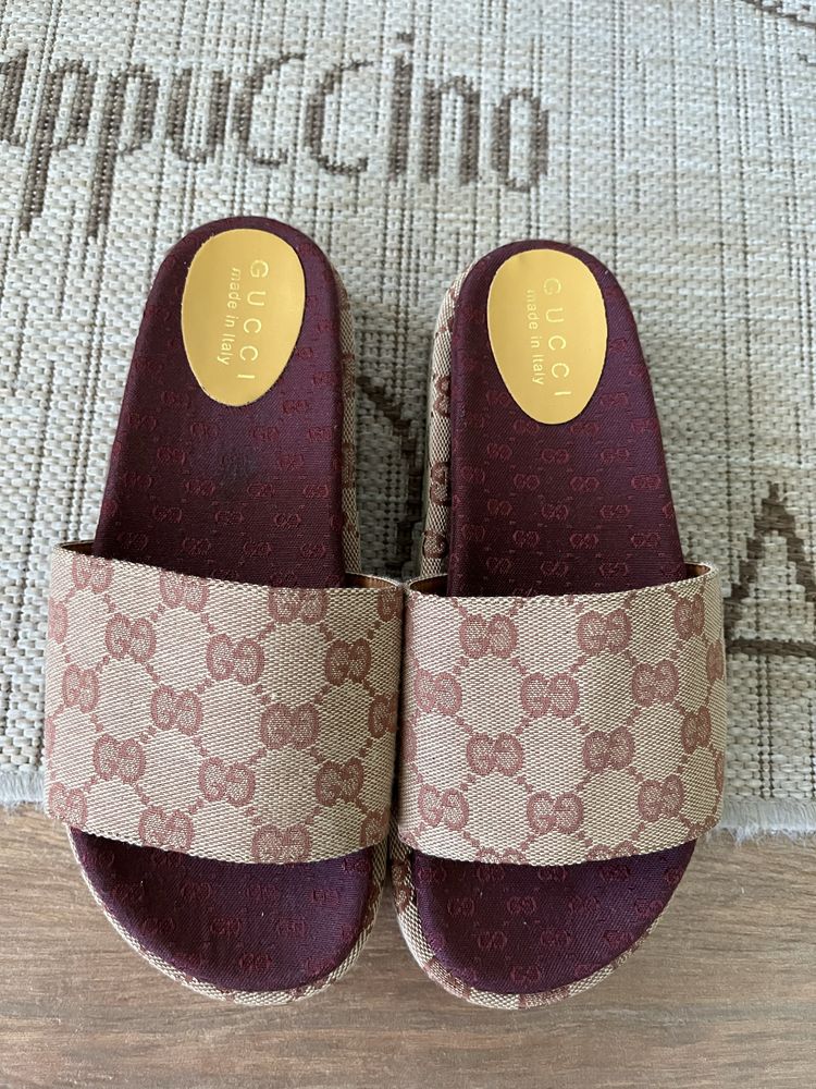 Gucci Платнени сандали 39EU