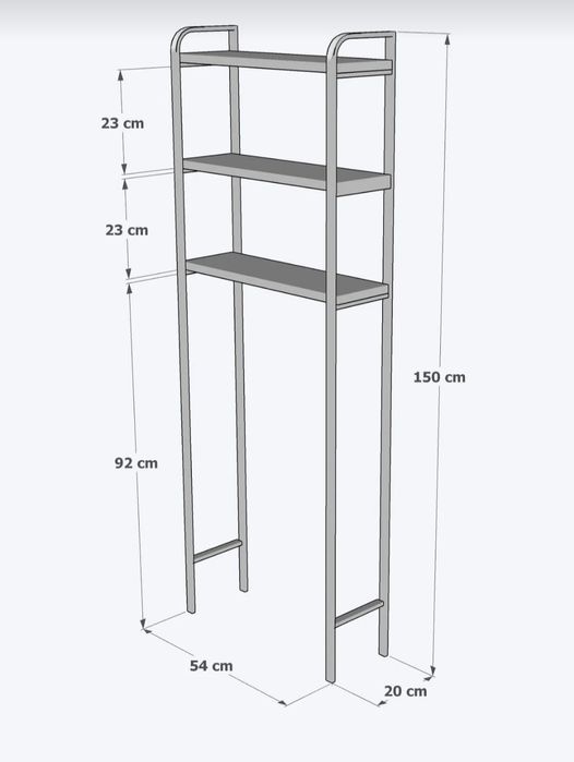Рафт върху тоалетна чиния