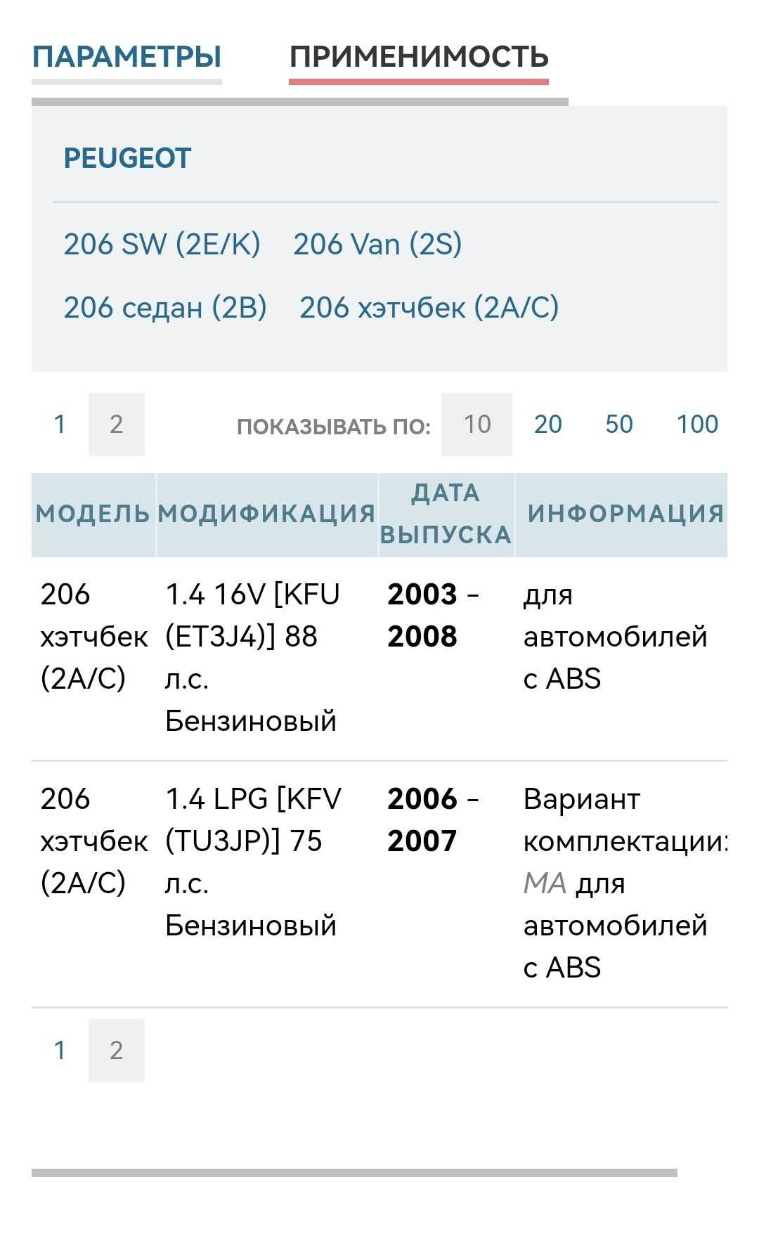 ШРУС граната внешняя