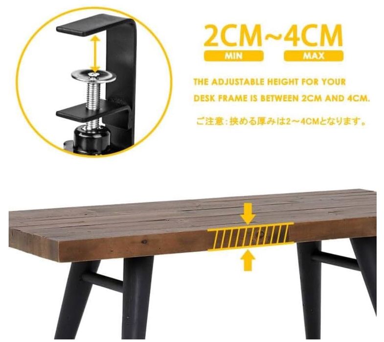 Поставка/Органайзер За Кабели под Бюро, 40 см, Комплект от 2 Броя