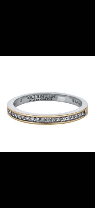 Пръстен VALENTIN DIAMONDS от бяло и жълто