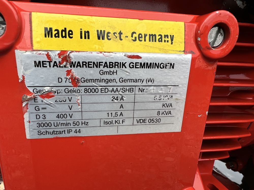 Generator de curent Germania 8kw-220-380 v