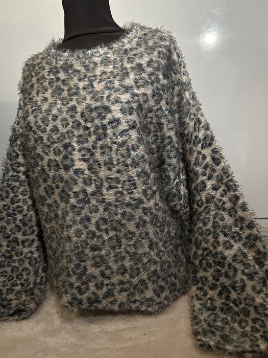 Пухкава блуза с леопардов принт