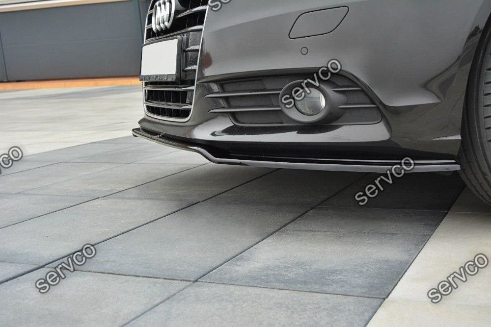 Prelungire splitter bara fata Audi A6 C7 4G 2011-2014 v1 Maxton Design
