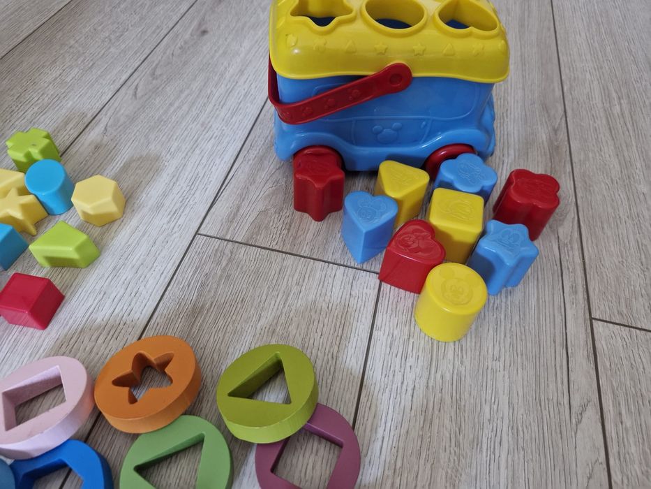 Jucării indemanare motricitate, colorate, forme geometrice