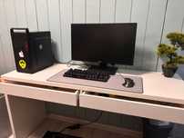 Birou alb cu sertare ikea