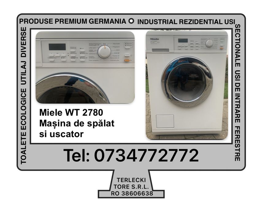 MASINA SPALAT MIELE cu uscator softronic wt 2780