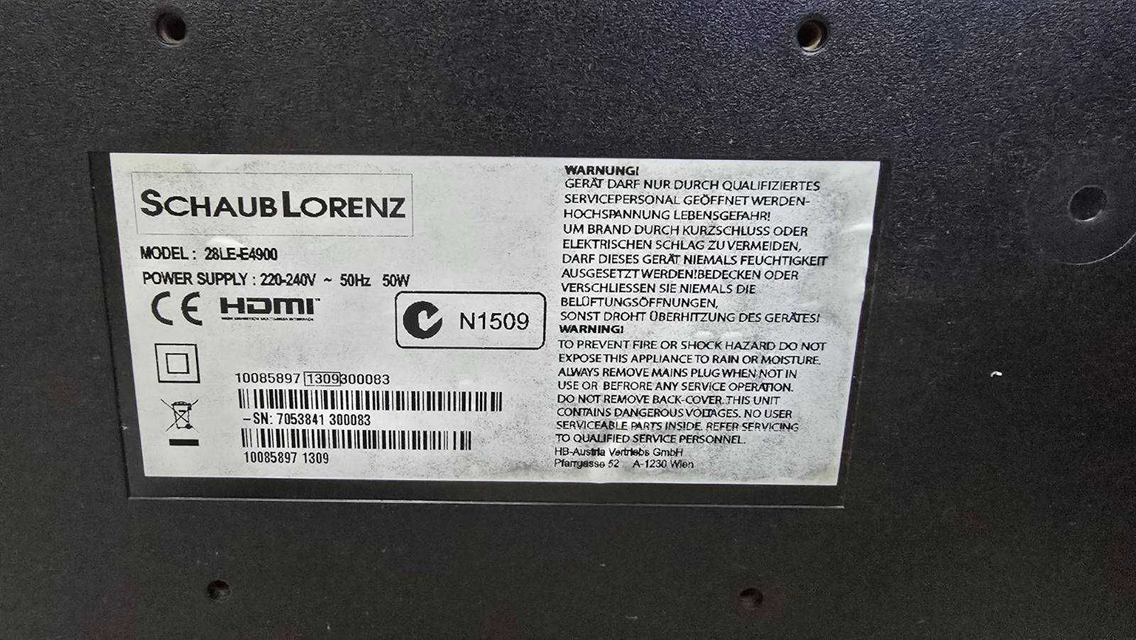 Schaub Lorenz 28" LED TV, 28LE