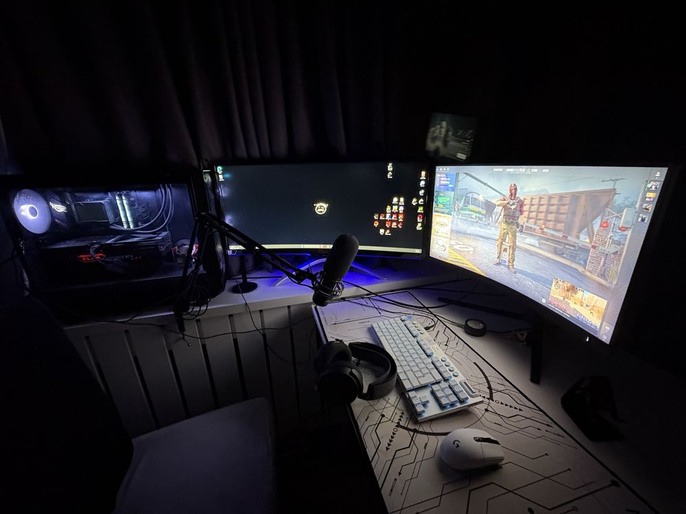 Pc Nvidia GeForce 4070 Ti Ryzen 7 5800x3d + cooler cu proiectii gaming