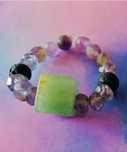 Inele elastice aromaterapie cu cristale naturale - handmade