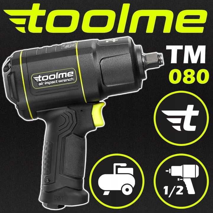 Pistol cheie pneumatica impact 1850Nm ½ (TM080)
