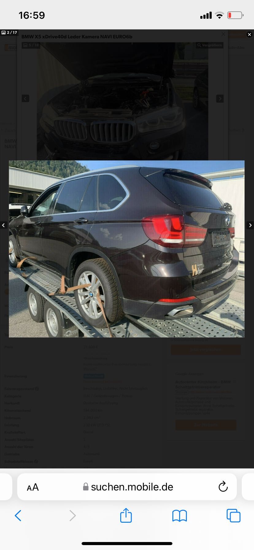 Bmw x5 f15 на части